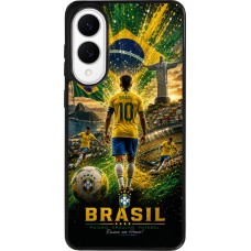 Samsung Galaxy S25 Edge Case Hülle - Silikon schwarz Fussball Brasilien splash 2026