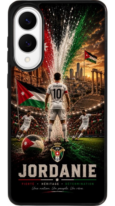 Samsung Galaxy S25 Edge Case Hülle - Silikon schwarz Fussball Jordanien splash 2026