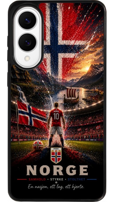 Samsung Galaxy S25 Edge Case Hülle - Silikon schwarz Fussball Norwegen splash 2026
