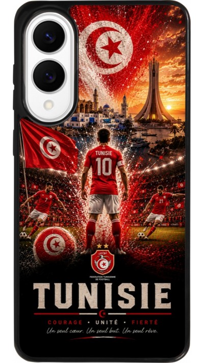 Samsung Galaxy S25 Edge Case Hülle - Silikon schwarz Fussball Tunesien splash 2026