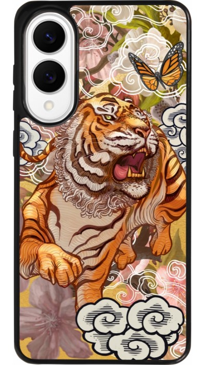 Coque Samsung Galaxy S25 Edge - Silicone rigide noir Spring 23 japanese tiger Coque Samsung Galaxy S25 Edge - Silicone rigide noir Spring 23 japanese tiger