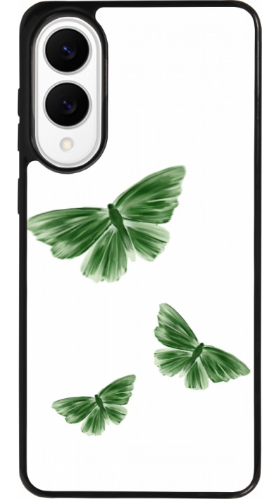 Samsung Galaxy S25 Edge Case Hülle - Silikon schwarz Butterflies Spring 2026