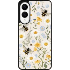 Coque Samsung Galaxy S25 Edge - Silicone rigide noir Pattern bees Spring 2026