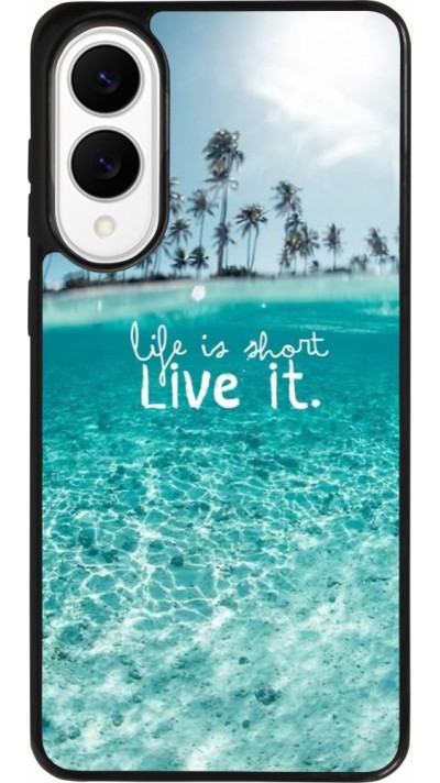 Coque Samsung Galaxy S25 Edge - Silicone rigide noir Summer 18 24 Coque Samsung Galaxy S25 Edge - Silicone rigide noir Summer 18 24