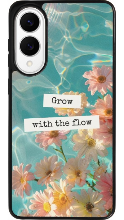 Coque Samsung Galaxy S25 Edge - Silicone rigide noir Summer 2025 Grow with the flow