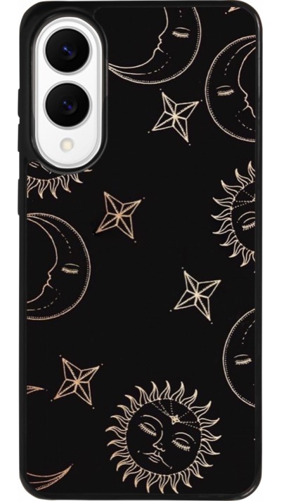Coque Samsung Galaxy S25 Edge - Silicone rigide noir Suns and Moons