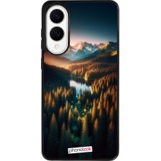 Coque Samsung Galaxy S25 Edge - Silicone rigide noir Sunset Forest Lake