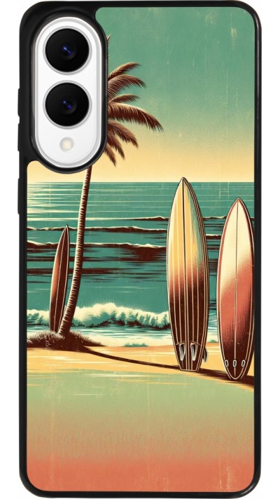 Coque Samsung Galaxy S25 Edge - Silicone rigide noir Surf Paradise