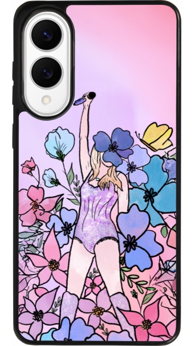 Coque Samsung Galaxy S25 Edge - Silicone rigide noir Taylor Swift Sketch - Pink