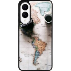 Coque Samsung Galaxy S25 Edge - Silicone rigide noir Travel 01