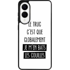 Coque Samsung Galaxy S25 Edge - Silicone rigide noir Le truc globalement bats les couilles