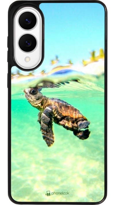 Coque Samsung Galaxy S25 Edge - Silicone rigide noir Turtle Underwater