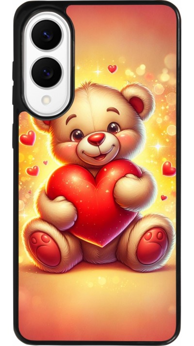 Coque Samsung Galaxy S25 Edge - Silicone rigide noir Valentine 2024 Teddy love Coque Samsung Galaxy S25 Edge - Silicone rigide noir Valentine 2024 Teddy love