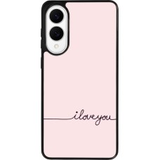 Samsung Galaxy S25 Edge Case Hülle - Silikon schwarz Valentine 2023 i love you writing