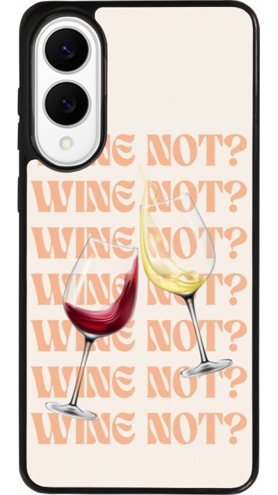 Coque Samsung Galaxy S25 Edge - Silicone rigide noir Wine not Coque Samsung Galaxy S25 Edge - Silicone rigide noir Wine not
