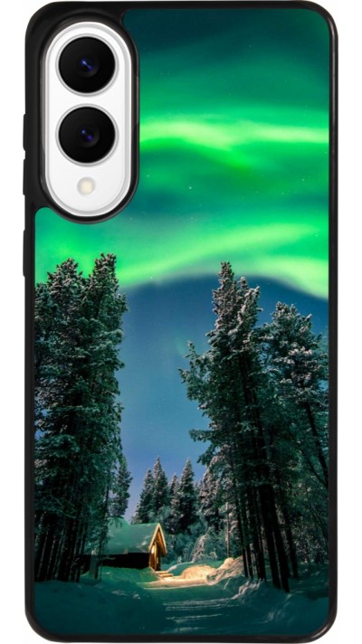 Coque Samsung Galaxy S25 Edge - Silicone rigide noir Winter 22 Northern Lights Coque Samsung Galaxy S25 Edge - Silicone rigide noir Winter 22 Northern Lights