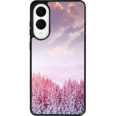 Coque Samsung Galaxy S25 Edge - Silicone rigide noir Winter 22 Pink Forest