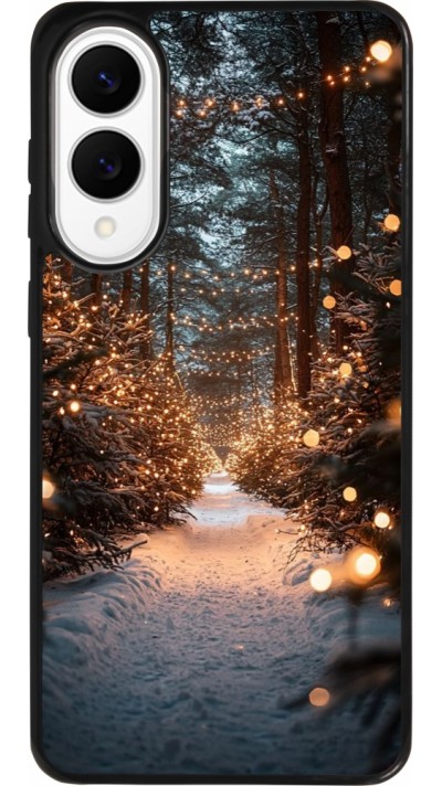 Samsung Galaxy S25 Edge Case Hülle - Silikon schwarz Winter 25 Winter snowy road