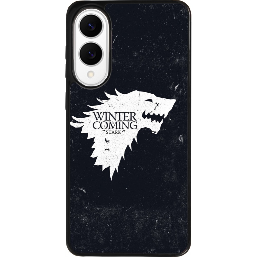 Coque Samsung Galaxy S25 Edge - Silicone rigide noir Winter is coming Stark