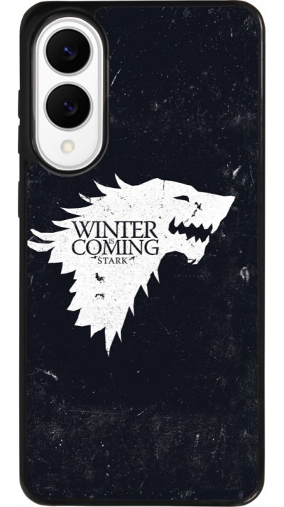 Coque Samsung Galaxy S25 Edge - Silicone rigide noir Winter is coming Stark Coque Samsung Galaxy S25 Edge - Silicone rigide noir Winter is coming Stark