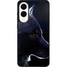 Coque Samsung Galaxy S25 Edge - Silicone rigide noir Wolf Shape