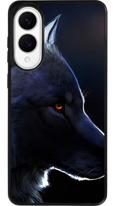 Coque Samsung Galaxy S25 Edge - Silicone rigide noir Wolf Shape Coque Samsung Galaxy S25 Edge - Silicone rigide noir Wolf Shape