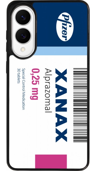 Coque Samsung Galaxy S25 Edge - Silicone rigide noir Xanax Alprazolam 2025 Coque Samsung Galaxy S25 Edge - Silicone rigide noir Xanax Alprazolam 2025