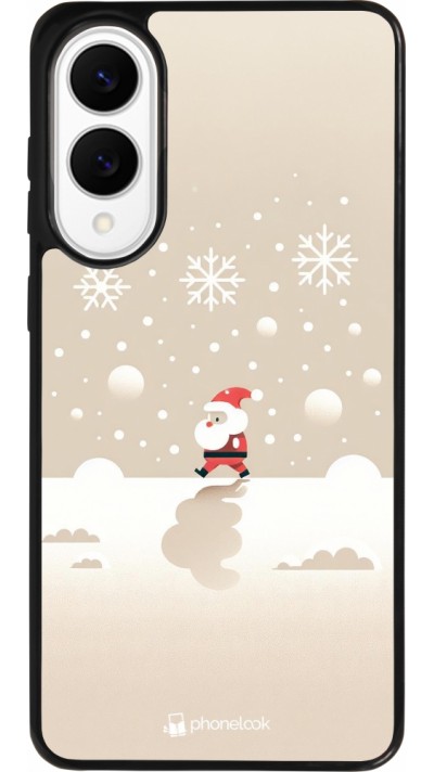 Coque Samsung Galaxy S25 Edge - Silicone rigide noir Noël 2023 Minimalist Santa Coque Samsung Galaxy S25 Edge - Silicone rigide noir Noël 2023 Minimalist Santa