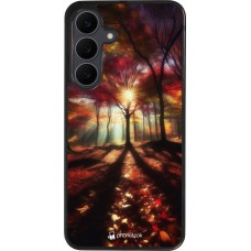 Samsung Galaxy S25 FE Case Hülle - Silikon schwarz Herbstlicher goldener Glanz