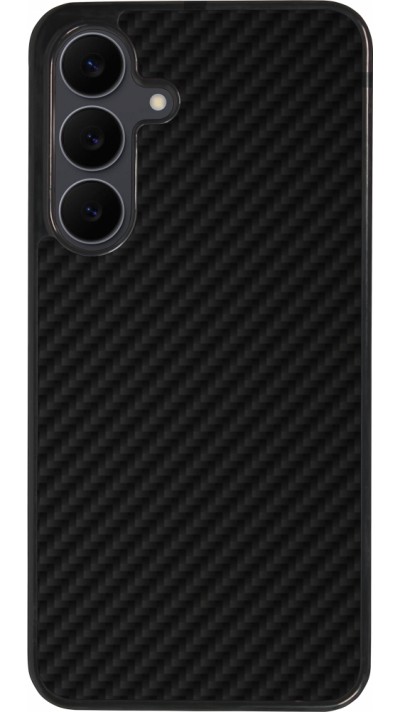 Coque Samsung Galaxy S25 FE - Silicone rigide noir Carbon Basic