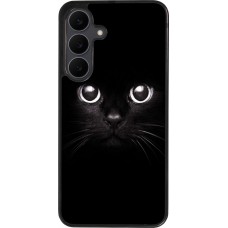Coque Samsung Galaxy S25 FE - Silicone rigide noir Cat eyes