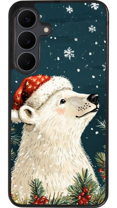 Samsung Galaxy S25 FE Case Hülle - Silikon schwarz Christmas 25 Bear