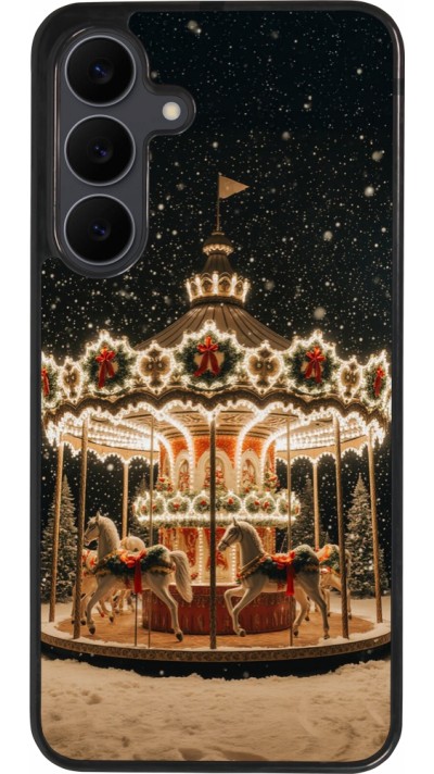 Samsung Galaxy S25 FE Case Hülle - Silikon schwarz Christmas 25 Carousel
