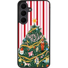 Samsung Galaxy S25 FE Case Hülle - Silikon schwarz Christmas 25 Happy Holiday