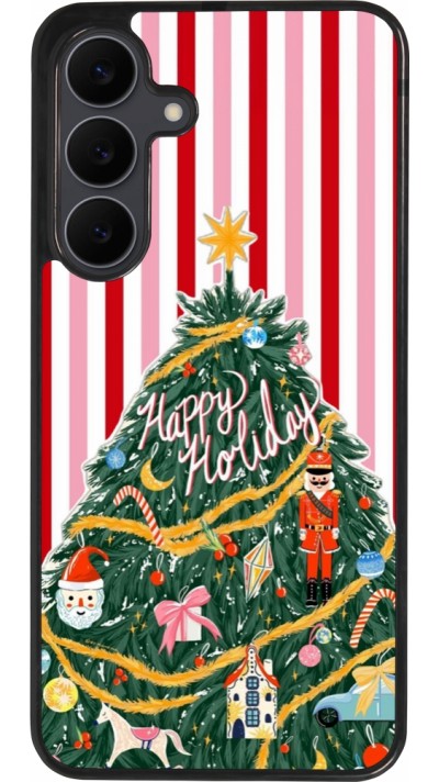 Samsung Galaxy S25 FE Case Hülle - Silikon schwarz Christmas 25 Happy Holiday
