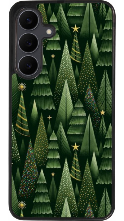 Samsung Galaxy S25 FE Case Hülle - Silikon schwarz Christmas 25 Pattern Xmas Tree