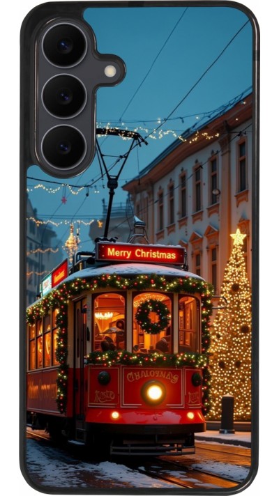 Samsung Galaxy S25 FE Case Hülle - Silikon schwarz Christmas 25 Xmas Train