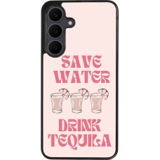 Samsung Galaxy S25 FE Case Hülle - Silikon schwarz Cocktail Save Water Drink Tequila
