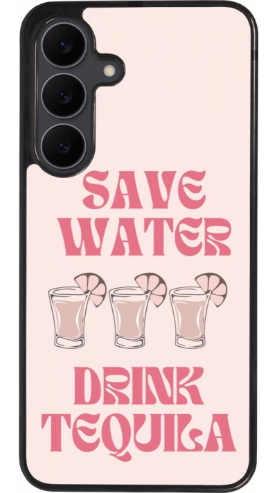 Samsung Galaxy S25 FE Case Hülle - Silikon schwarz Cocktail Save Water Drink Tequila