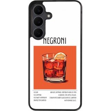 Samsung Galaxy S25 FE Case Hülle - Silikon schwarz Cocktail Rezept Negroni