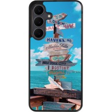 Samsung Galaxy S25 FE Case Hülle - Silikon schwarz Cool Cities Directions