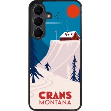 Samsung Galaxy S25 FE Case Hülle - Silikon schwarz Crans-Montana Cabane