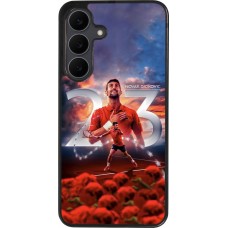 Samsung Galaxy S25 FE Case Hülle - Silikon schwarz Djokovic 23 Grand Slam