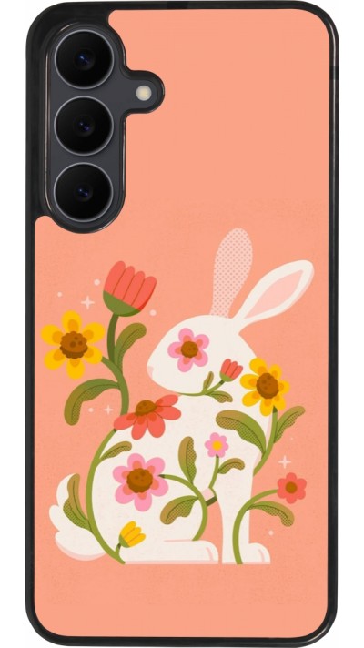 Samsung Galaxy S25 FE Case Hülle - Silikon schwarz Easter 2026 Rabbit collage