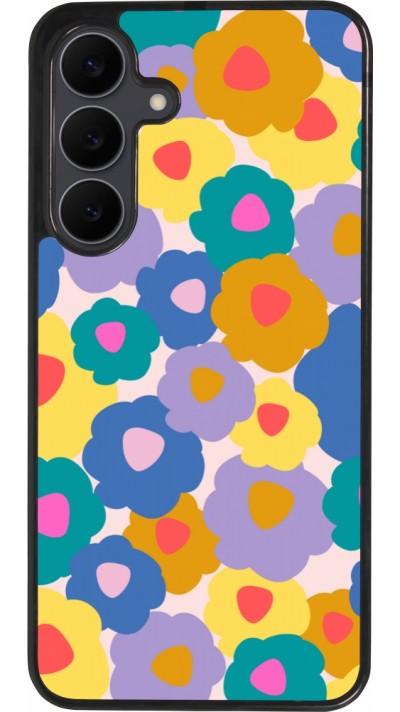 Samsung Galaxy S25 FE Case Hülle - Silikon schwarz Easter 2024 flower power