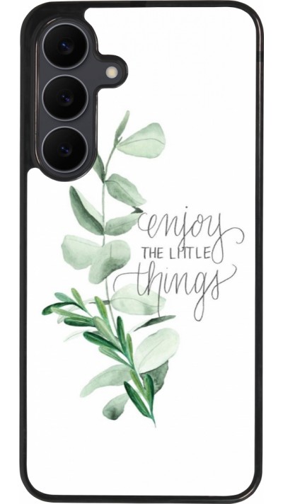 Coque Samsung Galaxy S25 FE - Silicone rigide noir Enjoy the little things