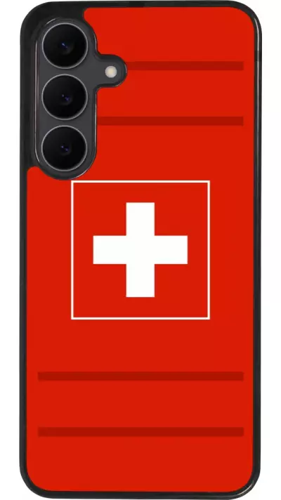 Samsung Galaxy S25 FE Case Hülle - Silikon schwarz Euro 2020 Switzerland