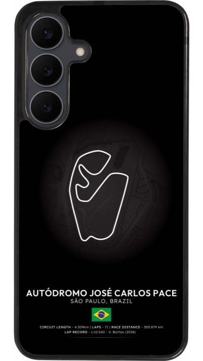 Coque Samsung Galaxy S25 FE - Silicone rigide noir F1 Track 2025 Brazil