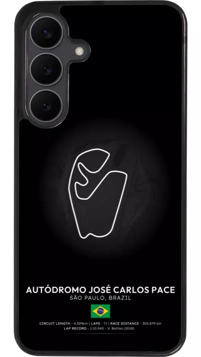 Samsung Galaxy S25 FE Case Hülle - Silikon schwarz F1 Track 2025 Brazil