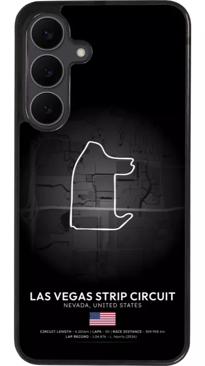 Samsung Galaxy S25 FE Case Hülle - Silikon schwarz F1 Track 2025 Las Vegas